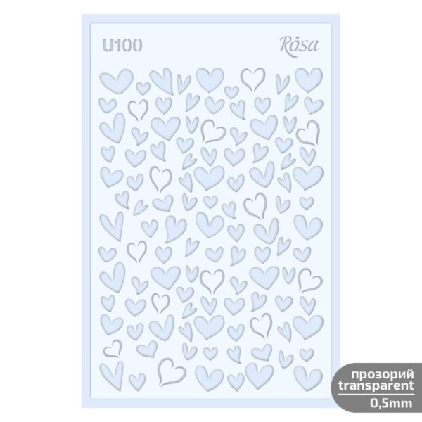 Plastic Reusable Stencil „Love“ 13x20 cm ROSA TALENT