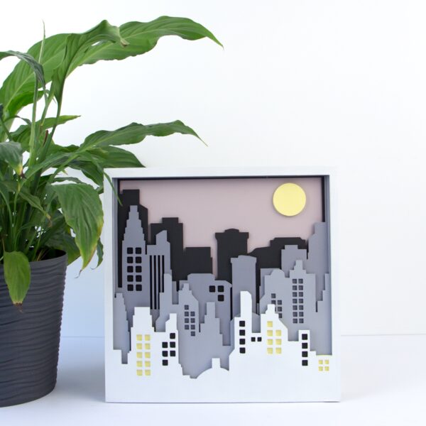 „Helicopter“, Canvas Panel with outline, 20х20cm, cotton, acrylic, ROSA START