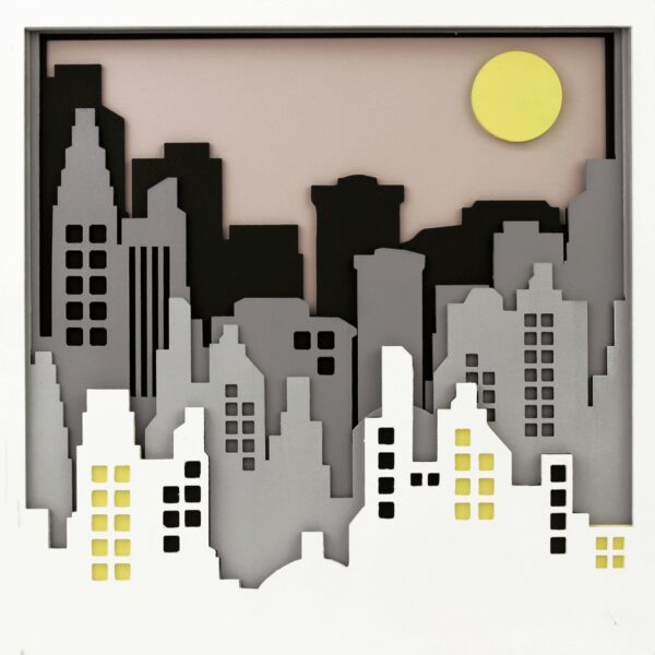 „Вертоліт“, полотно на картоні з контуром, 20х20, бавовна, акрил, ROSA START