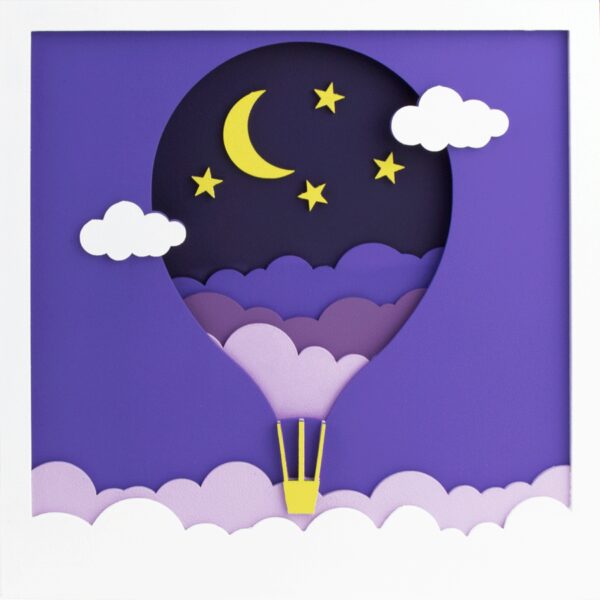 „Вертоліт“, полотно на картоні з контуром, 20х20, бавовна, акрил, ROSA START