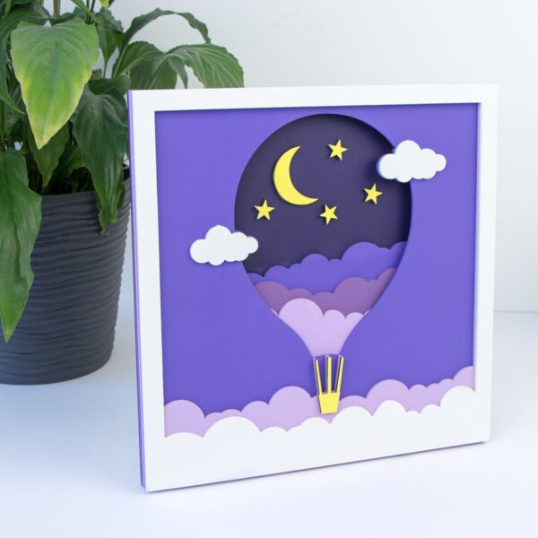 „Вертоліт“, полотно на картоні з контуром, 20х20, бавовна, акрил, ROSA START