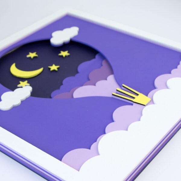 „Вертоліт“, полотно на картоні з контуром, 20х20, бавовна, акрил, ROSA START