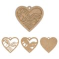 Заготовка Серце ДВП 10х10,4 см 4 шт. ROSA TALENT