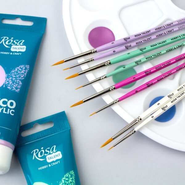 Вrushes for decoratoin Synthetic round ROSA TALENT
