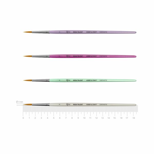 Вrushes for decoratoin Synthetic round ROSA TALENT