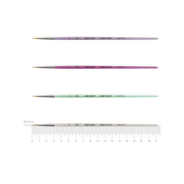 Вrushes for decoratoin Synthetic round ROSA TALENT