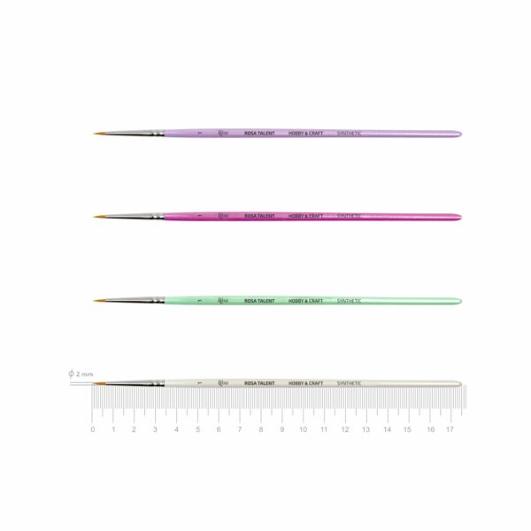 Вrushes for decoratoin Synthetic round ROSA TALENT