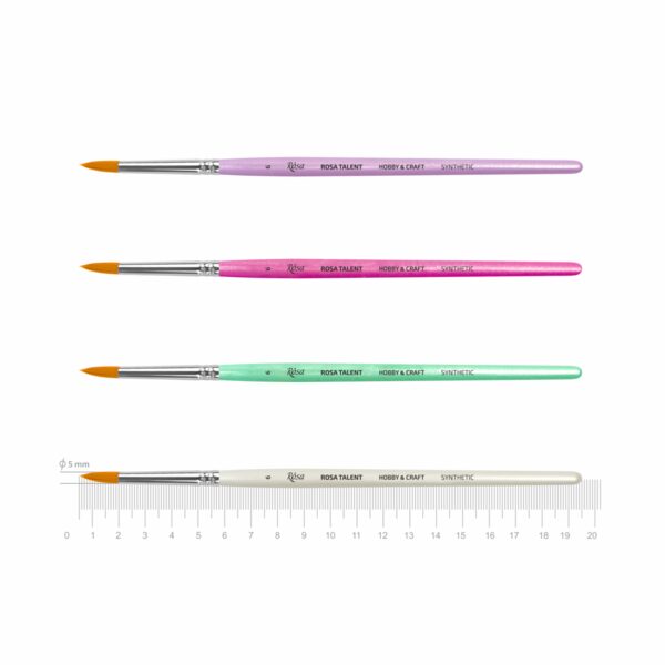 Вrushes for decoratoin Synthetic round ROSA TALENT