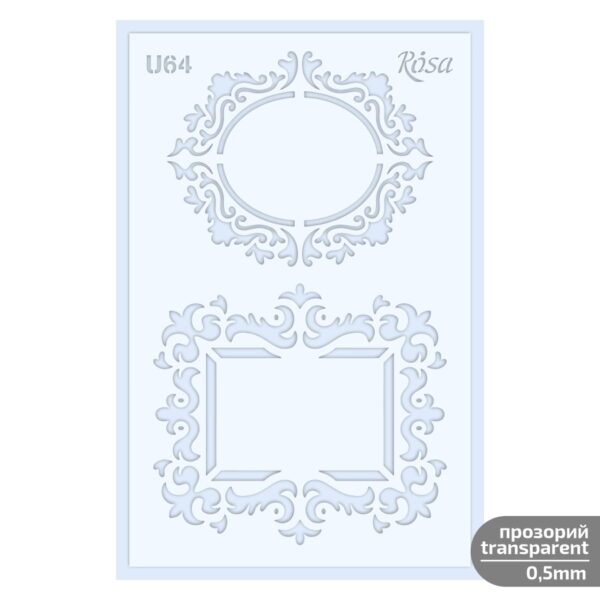 Plastic Reusable Stencil „Love“ 13x20 cm ROSA TALENT