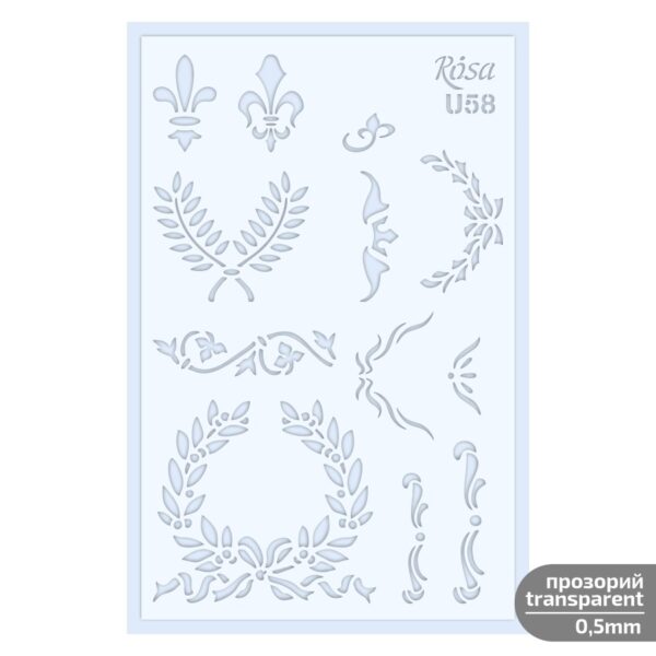 Plastic Reusable Stencil „Love“ 13x20 cm ROSA TALENT