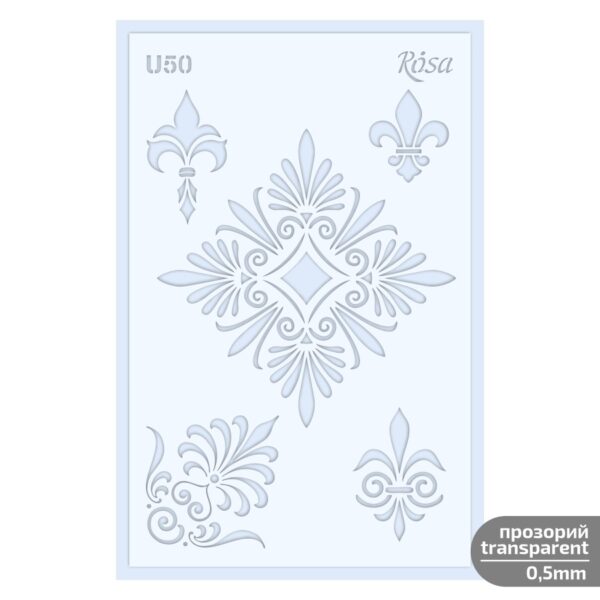 Plastic Reusable Stencil „Love“ 13x20 cm ROSA TALENT