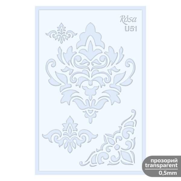 Plastic Reusable Stencil „Love“ 13x20 cm ROSA TALENT