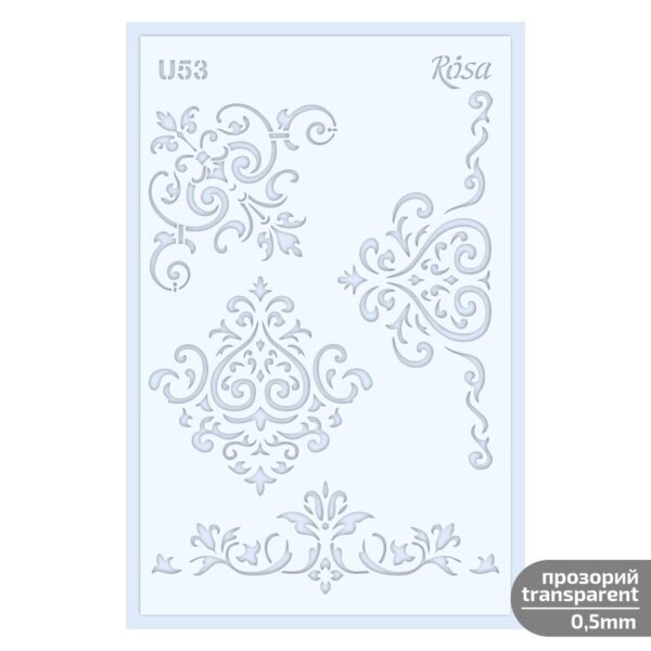 Plastic Reusable Stencil „Love“ 13x20 cm ROSA TALENT