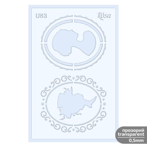 Plastic Reusable Stencil „Love“ 13x20 cm ROSA TALENT