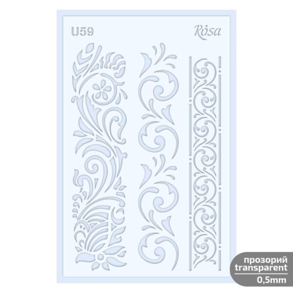 Plastic Reusable Stencil „Love“ 13x20 cm ROSA TALENT