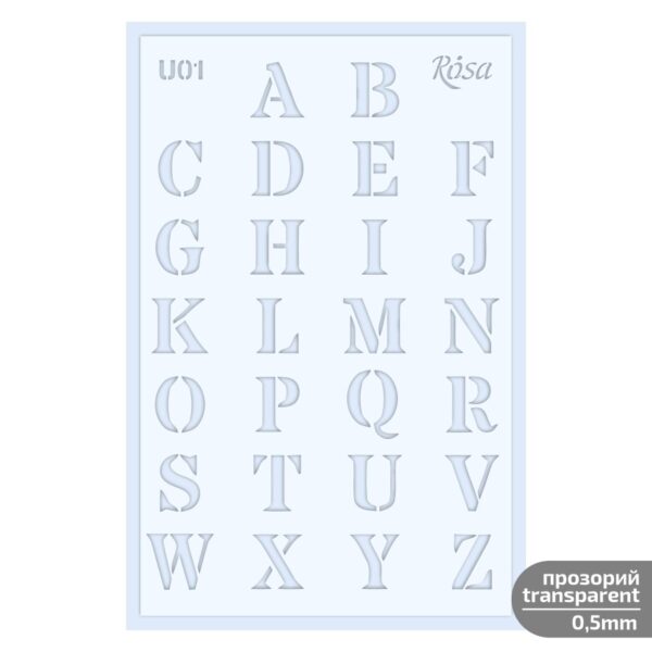 Plastic Reusable Stencil „Love“ 13x20 cm ROSA TALENT