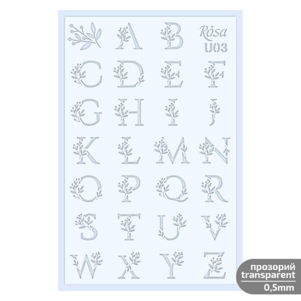 Plastic Reusable Stencil „Love“ 13x20 cm ROSA TALENT