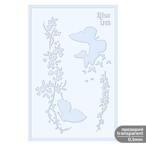 Plastic Reusable Stencil „Love“ 13x20 cm ROSA TALENT