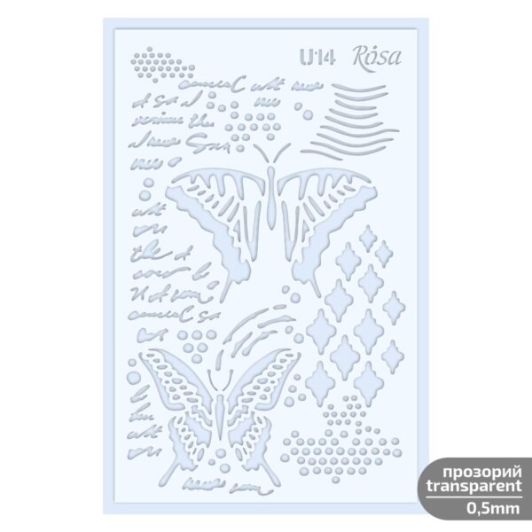 Plastic Reusable Stencil „Love“ 13x20 cm ROSA TALENT