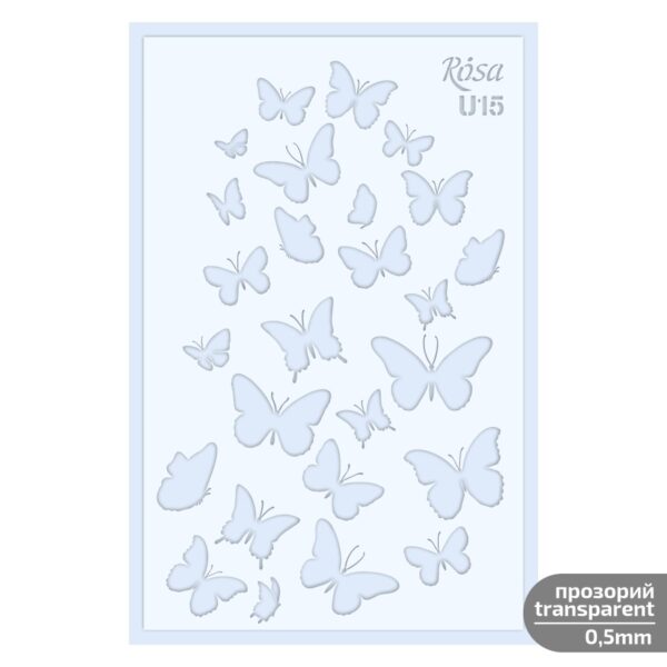 Plastic Reusable Stencil „Love“ 13x20 cm ROSA TALENT