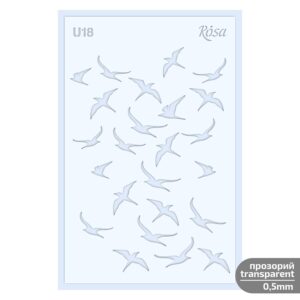 Plastic Reusable Stencil „Love“ 13x20 cm ROSA TALENT