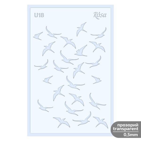 Plastic Reusable Stencil „Love“ 13x20 cm ROSA TALENT