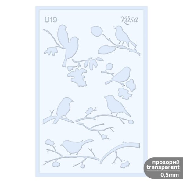 Plastic Reusable Stencil „Love“ 13x20 cm ROSA TALENT