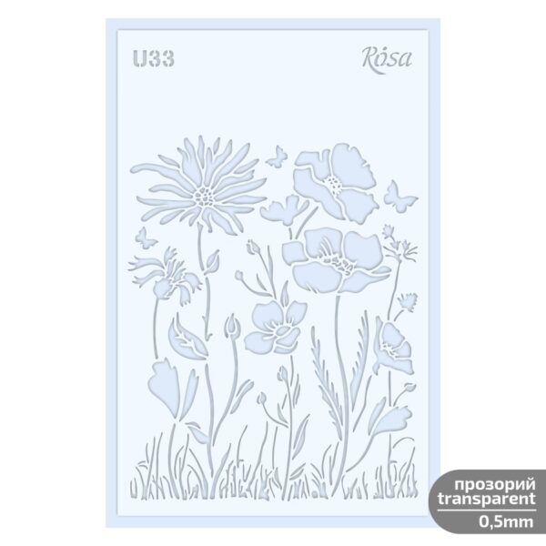 Plastic Reusable Stencil „Love“ 13x20 cm ROSA TALENT