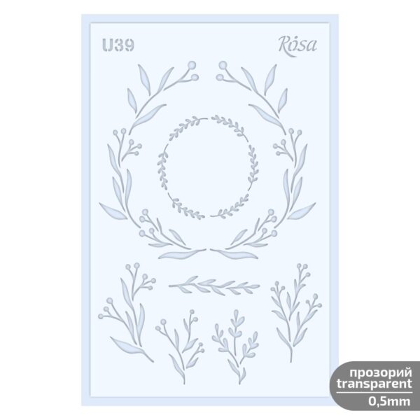 Plastic Reusable Stencil „Love“ 13x20 cm ROSA TALENT