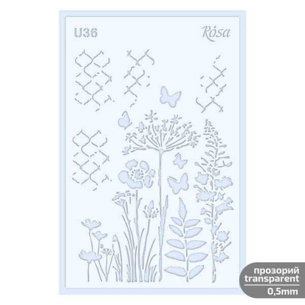 Plastic Reusable Stencil „Love“ 13x20 cm ROSA TALENT