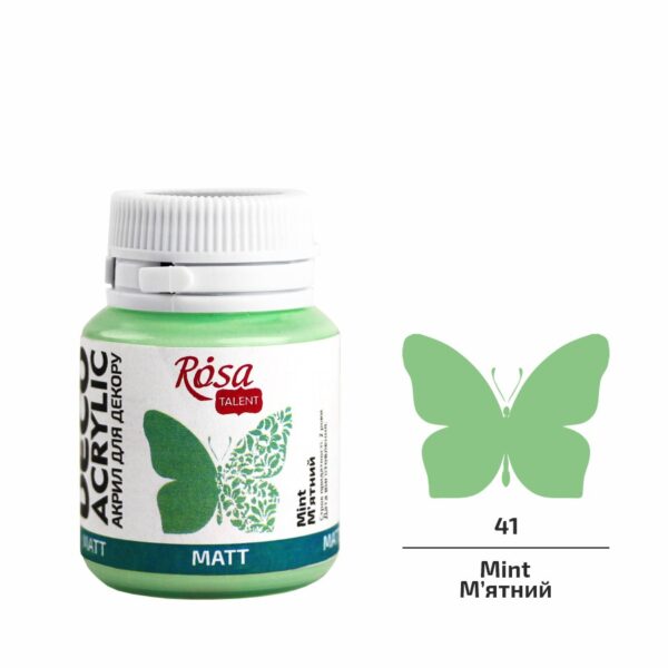 Акрил для декору матовий 20 мл ROSA Talent
