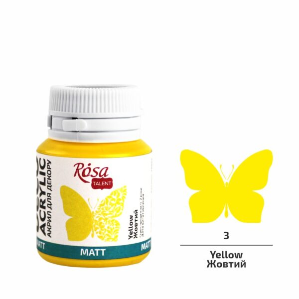 Акрил для декору матовий 20 мл ROSA Talent