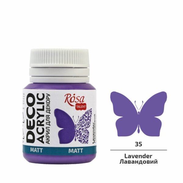 Акрил для декору матовий 20 мл ROSA Talent