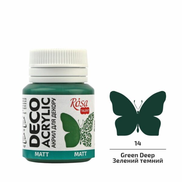 Акрил для декору матовий 20 мл ROSA Talent