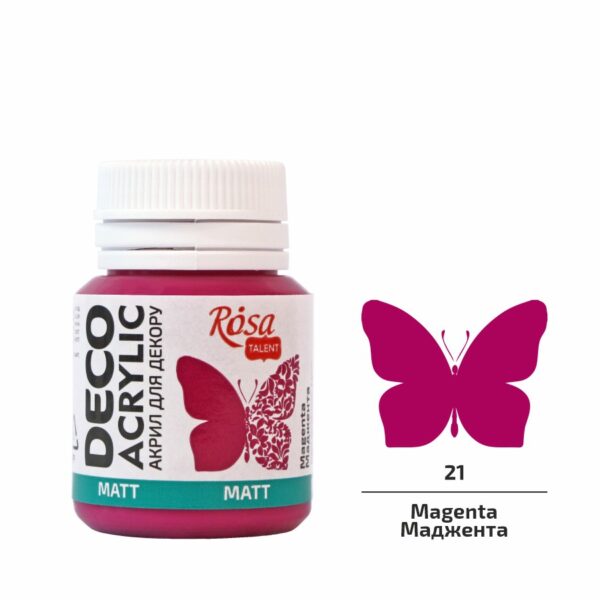 Акрил для декору матовий 20 мл ROSA Talent