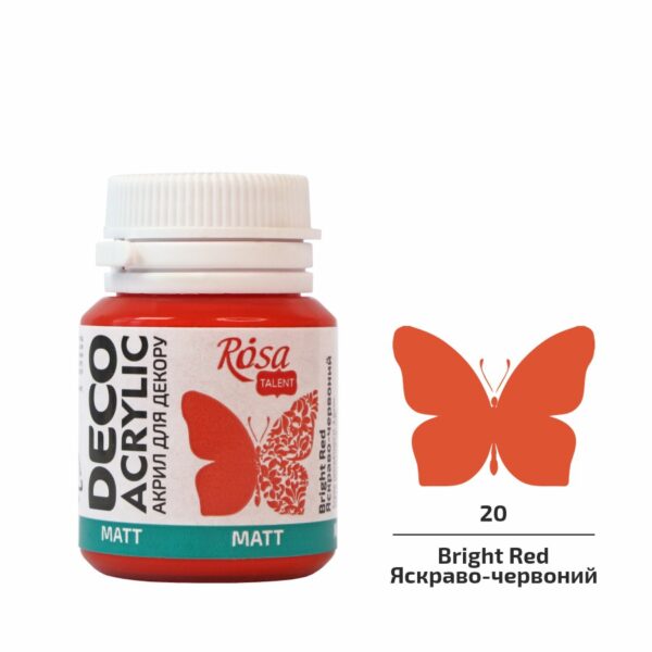 Акрил для декору матовий 20 мл ROSA Talent