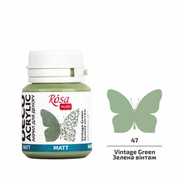 Акрил для декору матовий 20 мл ROSA Talent