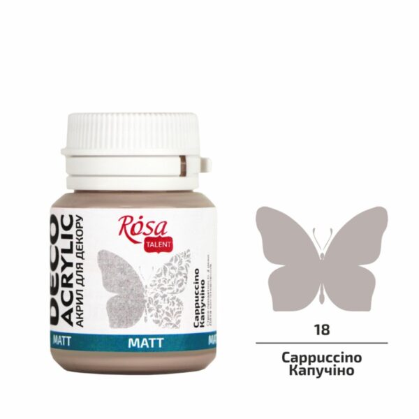 Акрил для декору матовий 20 мл ROSA Talent