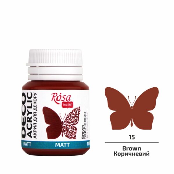 Акрил для декору матовий 20 мл ROSA Talent