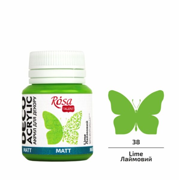 Акрил для декору матовий 20 мл ROSA Talent