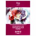 Watercolours paper, folder, 10 sheets, Fine grain 200g/m2 ROSA Studio