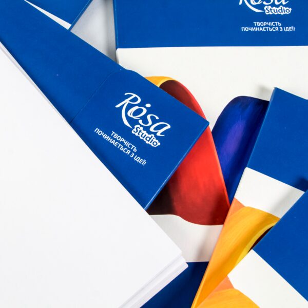 Gouache paper, folder, 20 sheets, Fine grain 180g/m2 ROSA Studio