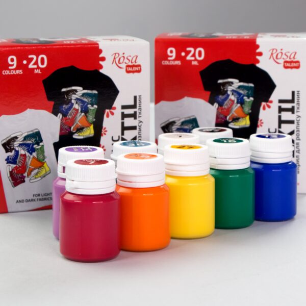 Набори акрилу для розпису тканин  STYLE 20мл ROSA TALENT