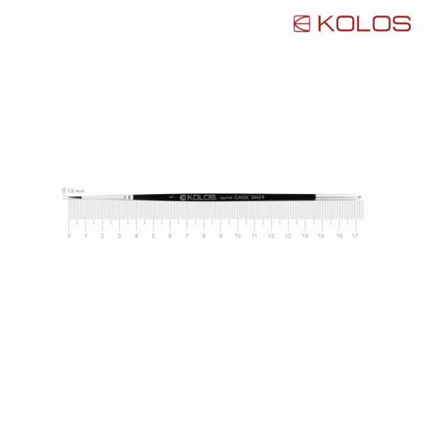 Squirrel Round Brush, Classic 3049R, № 10, Short Handle, KOLOS by ROSA