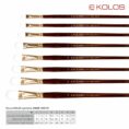 Synthetic Round Brush, Snow 1098R, Long Handle, KOLOS by ROSA