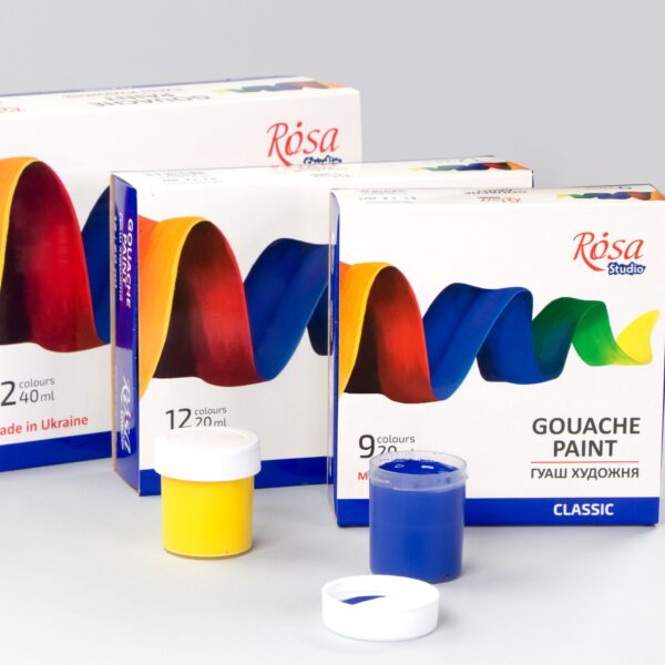 Набір гуашевих фарб ROSA Studio 9х20мл
