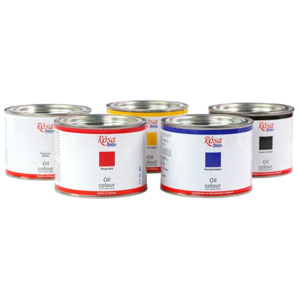 Фарба олійна Білила титанові 490мл ROSA Studio