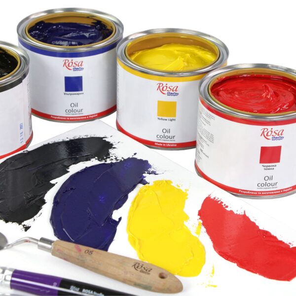 Фарба олійна Білила титанові 490мл ROSA Studio