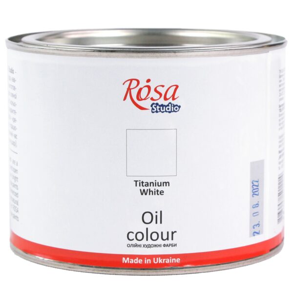 Фарба олійна Білила титанові 490мл ROSA Studio