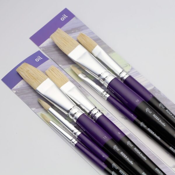 Набори кистей 8, белка круглая, 5шт (№ 0,2,4,6,8), к.р., ROSA Studio